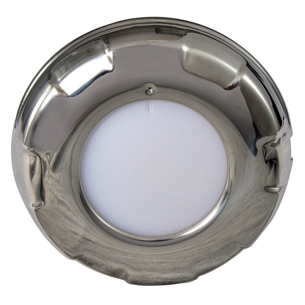 Lumitec Aurora - LED Dome Light - Polished SS Finish - White Dimming - Get Tight Gear