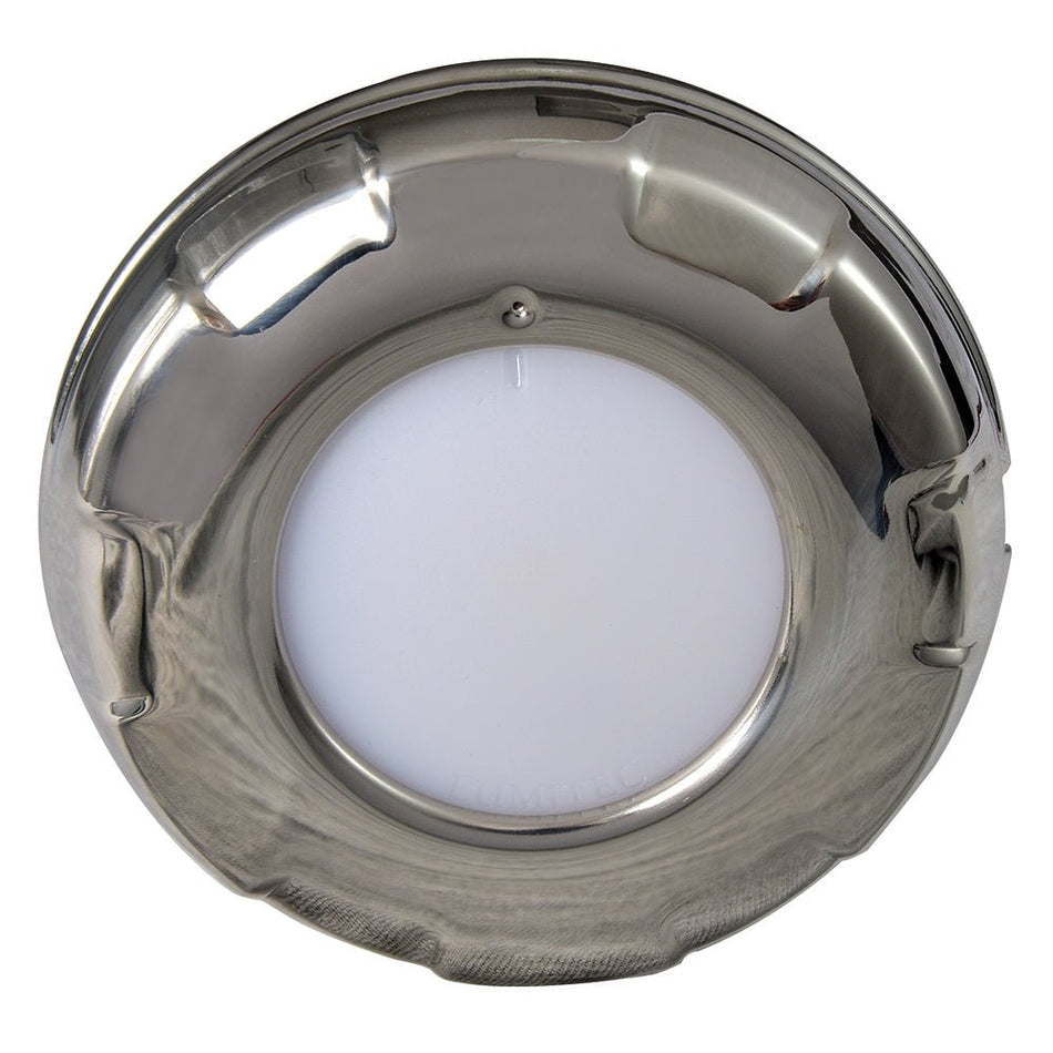 Lumitec Aurora - LED Dome Light - Polished SS Finish - White Dimming - Get Tight Gear