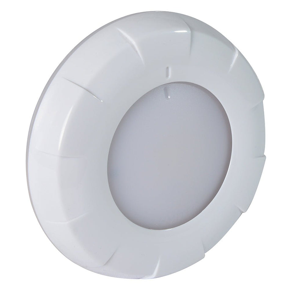 Lumitec Aurora LED Dome Light - White Finish - White Dimming - Get Tight Gear