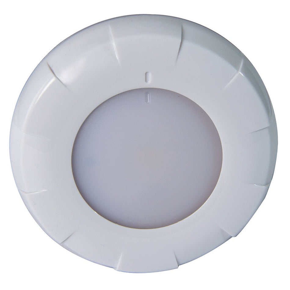 Lumitec Aurora LED Dome Light - White Finish - White Dimming - Get Tight Gear