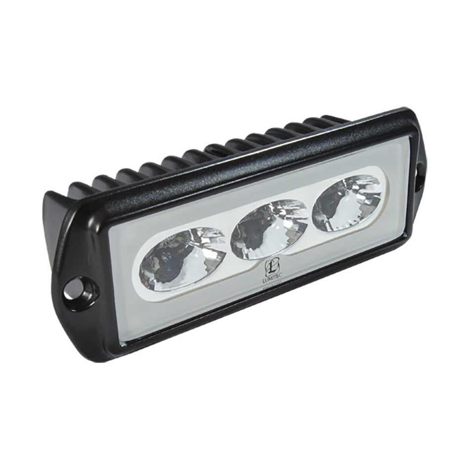 Lumitec CapriLT Flush Mount LED Flood Light - White Non - Dimming - Black Housing - Get Tight Gear