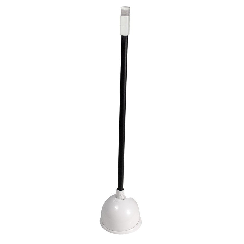 Lumitec Contour Anchor Light - 12" - Black Shaft White Base - Get Tight Gear