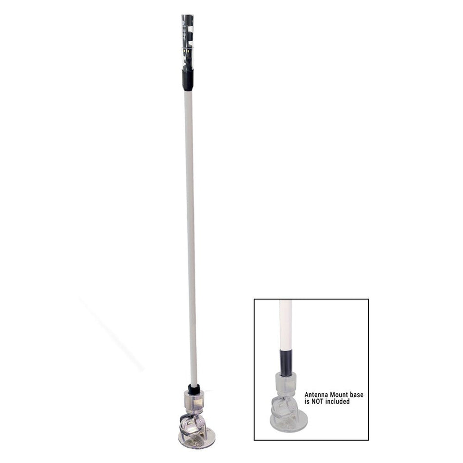 Lumitec Contour Masthead Combo Light w/Antenna Mount *Antenna Mount Base Not Included - Get Tight Gear