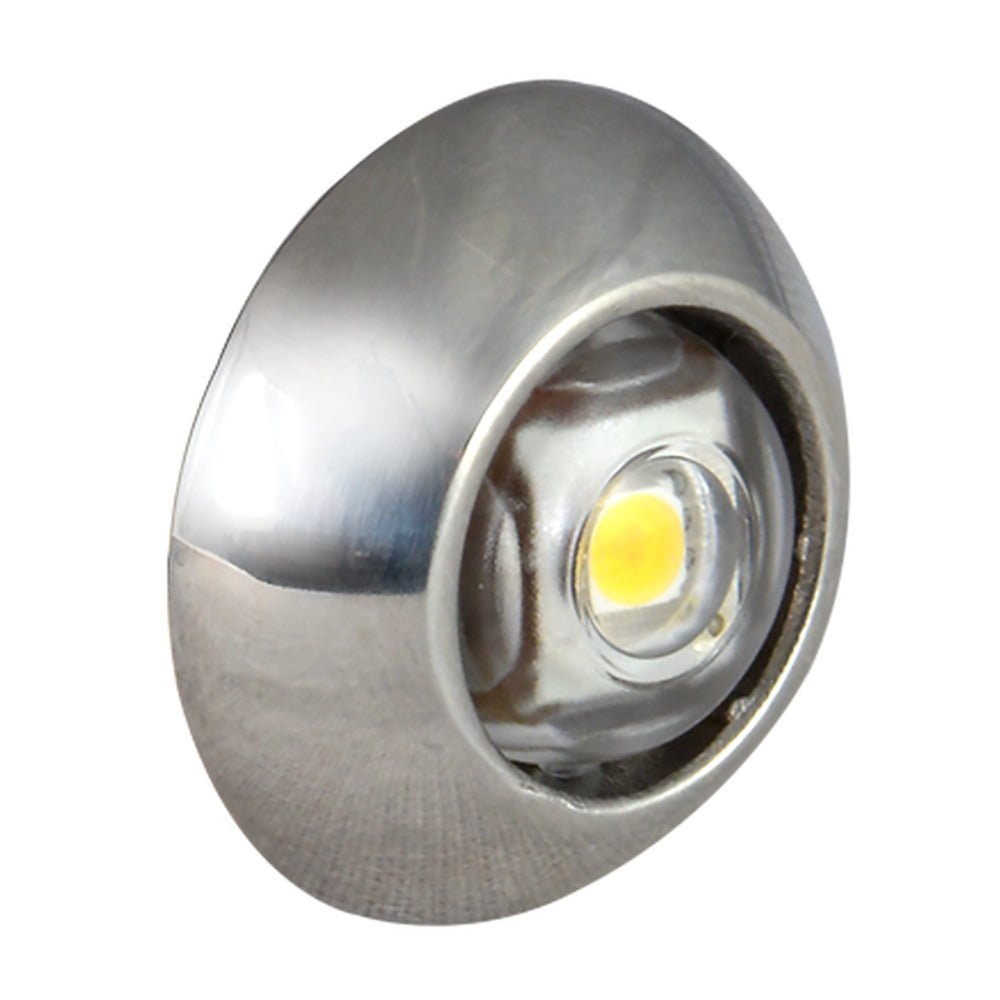 Lumitec Exuma Courtesy Light - Polished Stainless Housing - Blue Light - Get Tight Gear