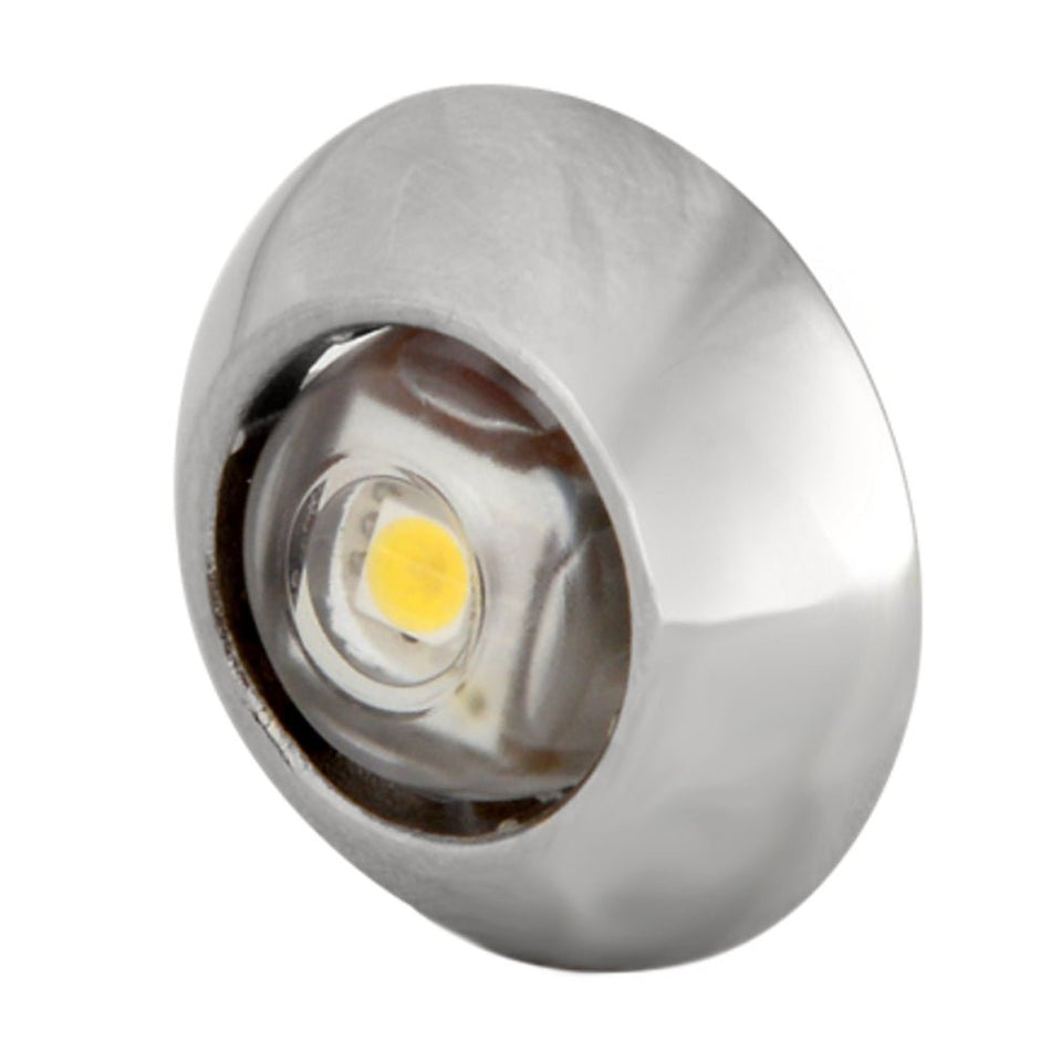 Lumitec Exuma Courtesy Light - Polished Stainless Housing - Blue Light - Get Tight Gear