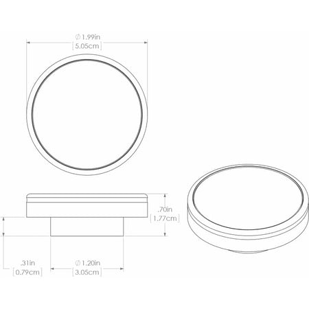 Lumitec Halo Flush Mount Down Light Spectrum RGBW - Brushed Housing - Get Tight Gear
