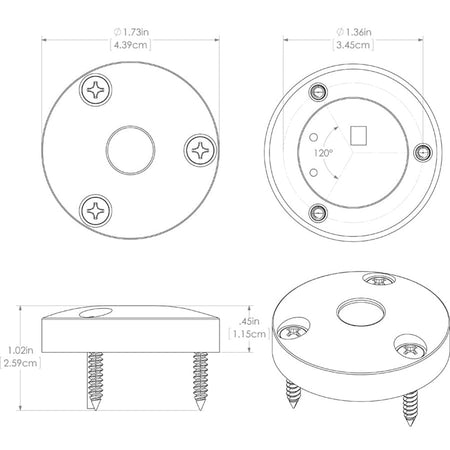 Lumitec High Intensity "Anywhere" Light - Brushed Housing - Red Non - Dimming - Get Tight Gear