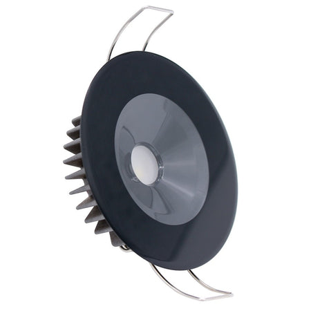 Lumitec Illusion Flush Mount LED Down Light - Spectrum RGBW - Cool White - Black Housing - Get Tight Gear