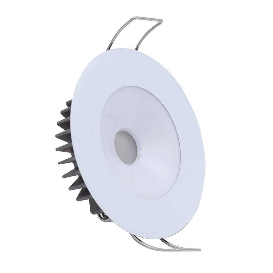 Lumitec Illusion Flush Mount LED Down Light - Spectrum RGBW - Cool White - White Housing - Get Tight Gear