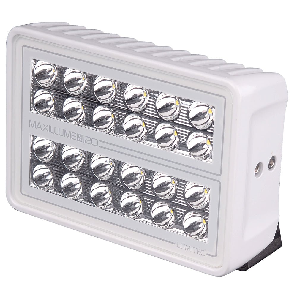 Lumitec Maxillume h120 - Trunnion Mount Flood Light - White Housing - White Dimming - Get Tight Gear