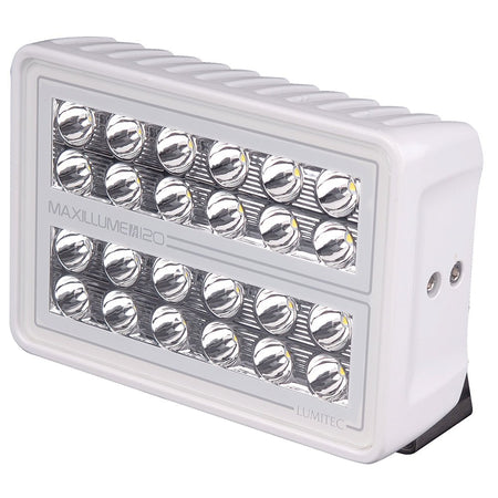 Lumitec Maxillume h120 - Trunnion Mount Flood Light - White Housing - White Dimming - Get Tight Gear