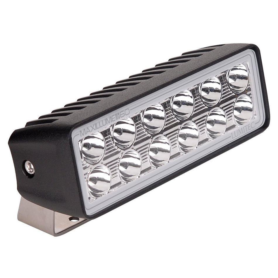 Lumitec Maxillume h60 - Trunnion Mount Flood Light - White Dimming - Black Housing - Get Tight Gear