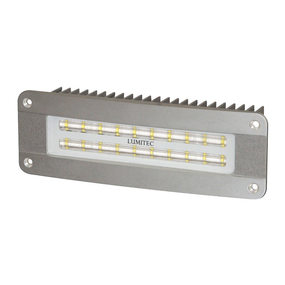 Lumitec Maxillume2 - High Power/Flush Mount Flood Light - Brushed Finish - White Dimming - Get Tight Gear