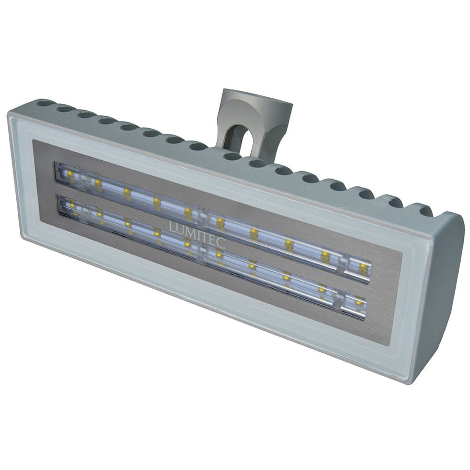 Lumitec Maxillume2 - High Power/Pedestal Mount Flood Light - Brushed Finish - White Dimming - Get Tight Gear