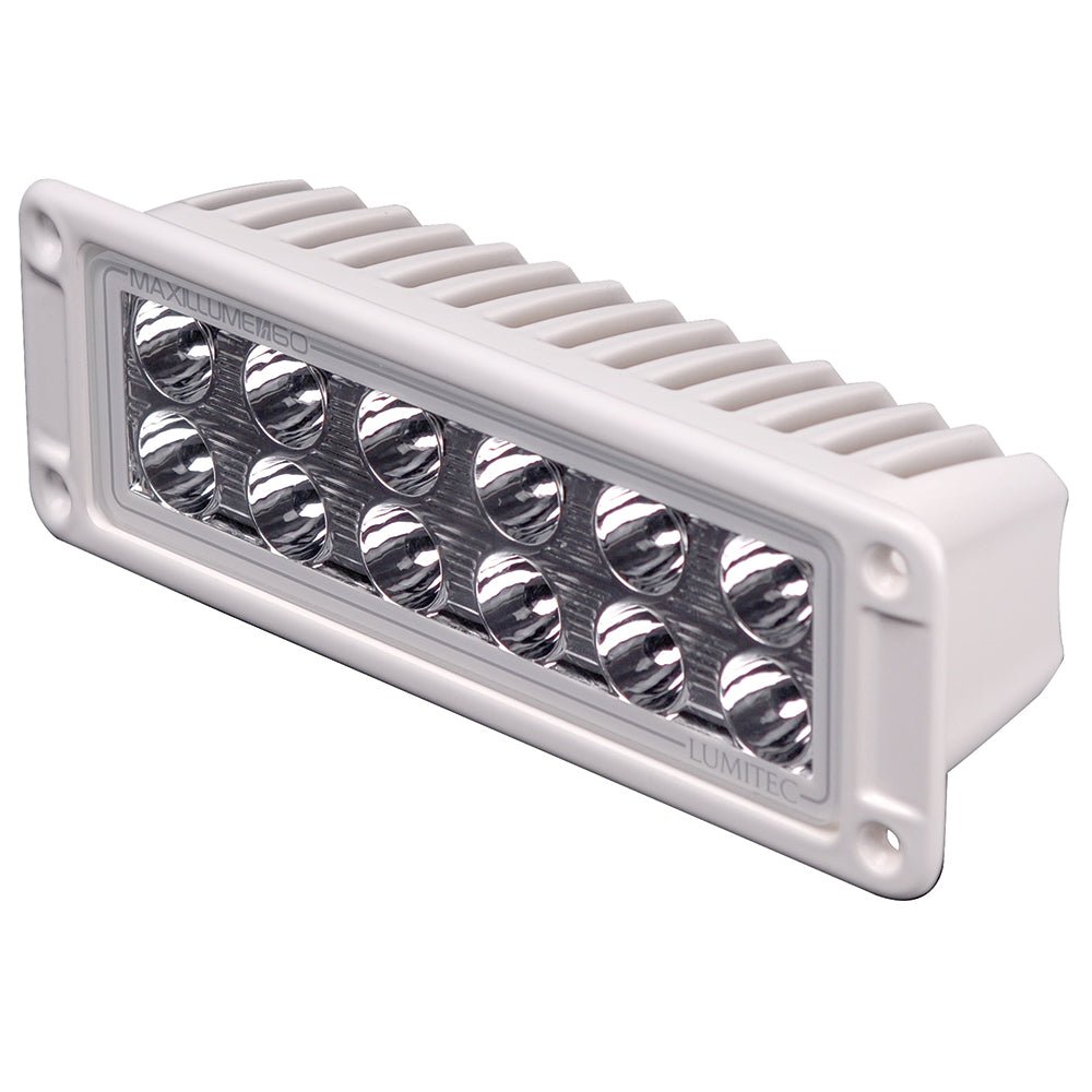 Lumitec Maxillumeh60 - Flush Mount Flood Light - White Housing - White Dimming - Get Tight Gear