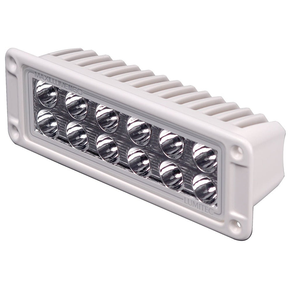 Lumitec Maxillumeh60 - Flush Mount Flood Light - White Housing - White Dimming - Get Tight Gear