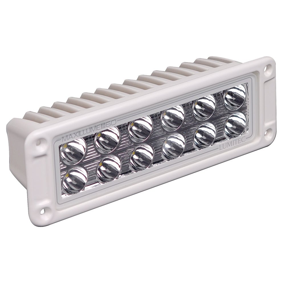 Lumitec Maxillumeh60 - Flush Mount Flood Light - White Housing - White Dimming - Get Tight Gear