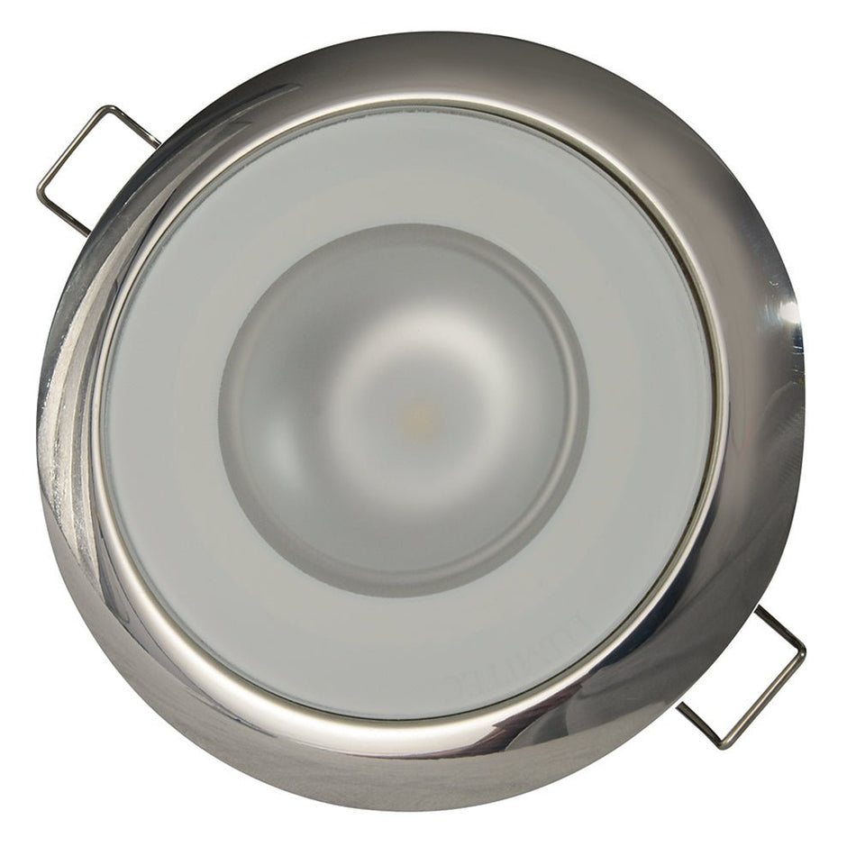 Lumitec Mirage Flush Mount Down Light Spectrum RGBW - Polished Bezel - Get Tight Gear
