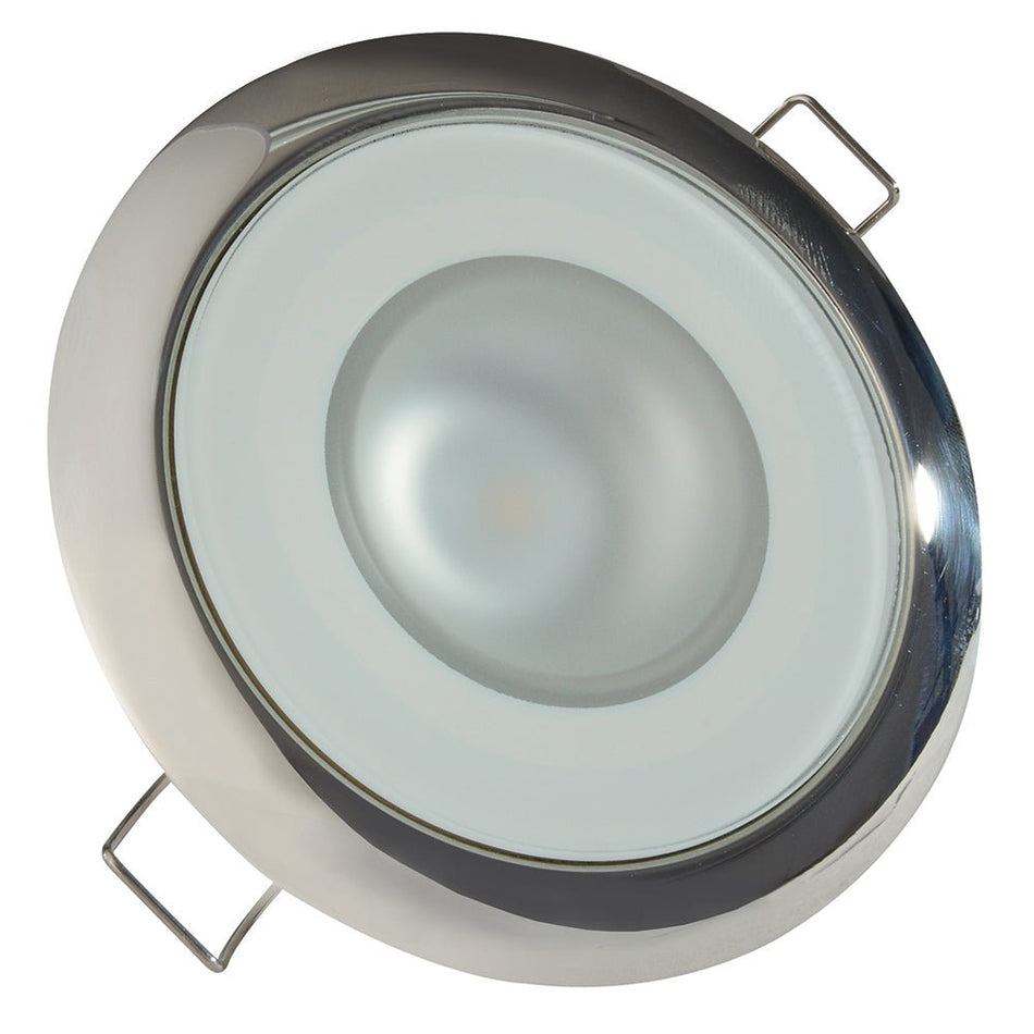 Lumitec Mirage Flush Mount Down Light Spectrum RGBW - Polished Bezel - Get Tight Gear