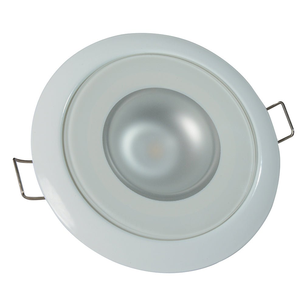 Lumitec Mirage Flush Mount Down Light Spectrum RGBW - White Housing - Get Tight Gear