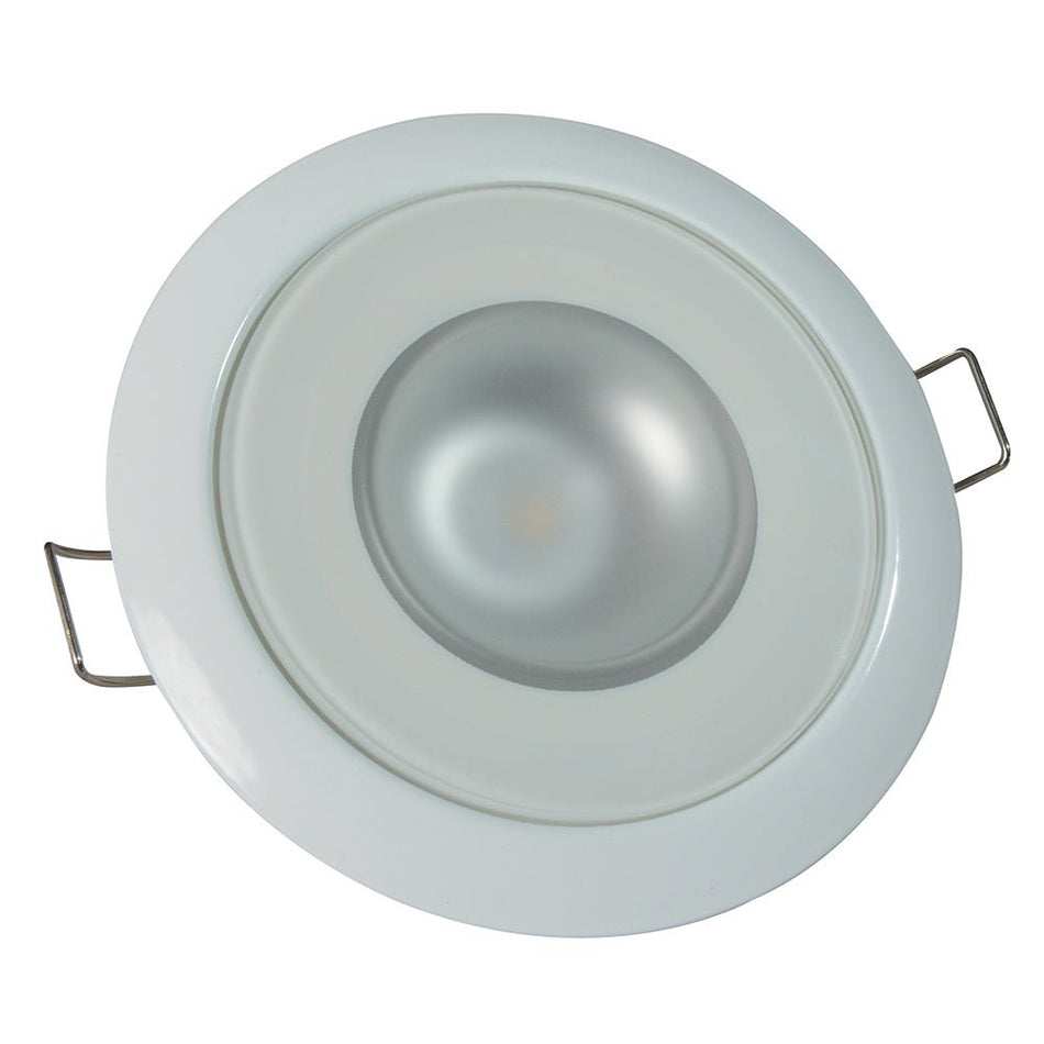 Lumitec Mirage Flush Mount Down Light Spectrum RGBW - White Housing - Get Tight Gear