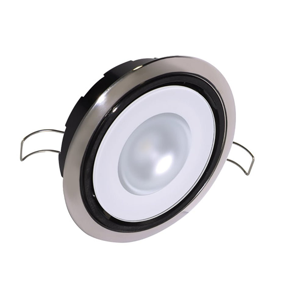 Lumitec Mirage Positionable Down Light - Warm White Dimming - Hi CRI - Polished Bezel - Get Tight Gear