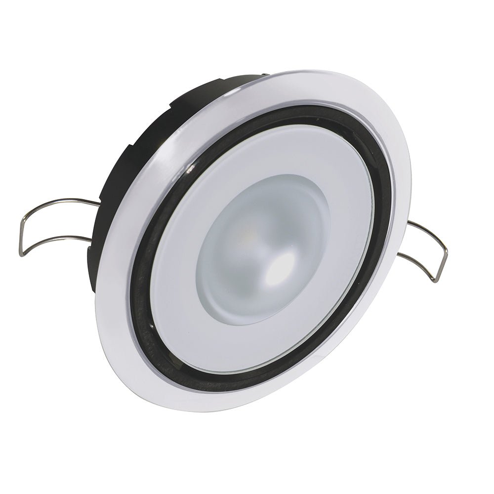 Lumitec Mirage Positionable Down Light - Warm White Non - Dimming - Hi CRI - White Bezel - Get Tight Gear