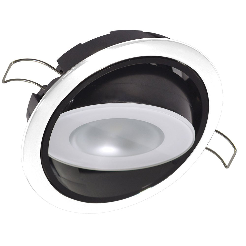 Lumitec Mirage Positionable Down Light - White Dimming - White Bezel - Get Tight Gear