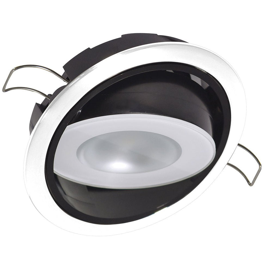 Lumitec Mirage Positionable Down Light - White Dimming - White Bezel - Get Tight Gear