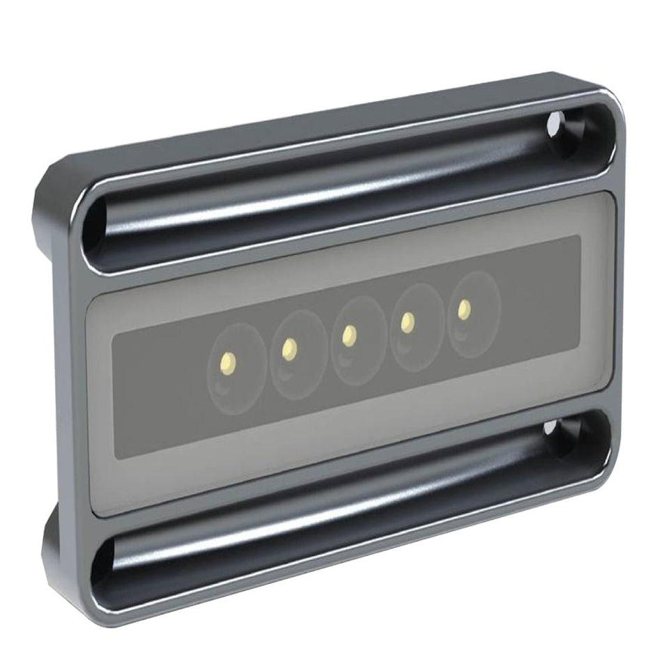 Lumitec Nevis2 - High Intensity Engine Room & Utility Light - Brushed Finish - 2 - Color White/Red Dimming - Get Tight Gear