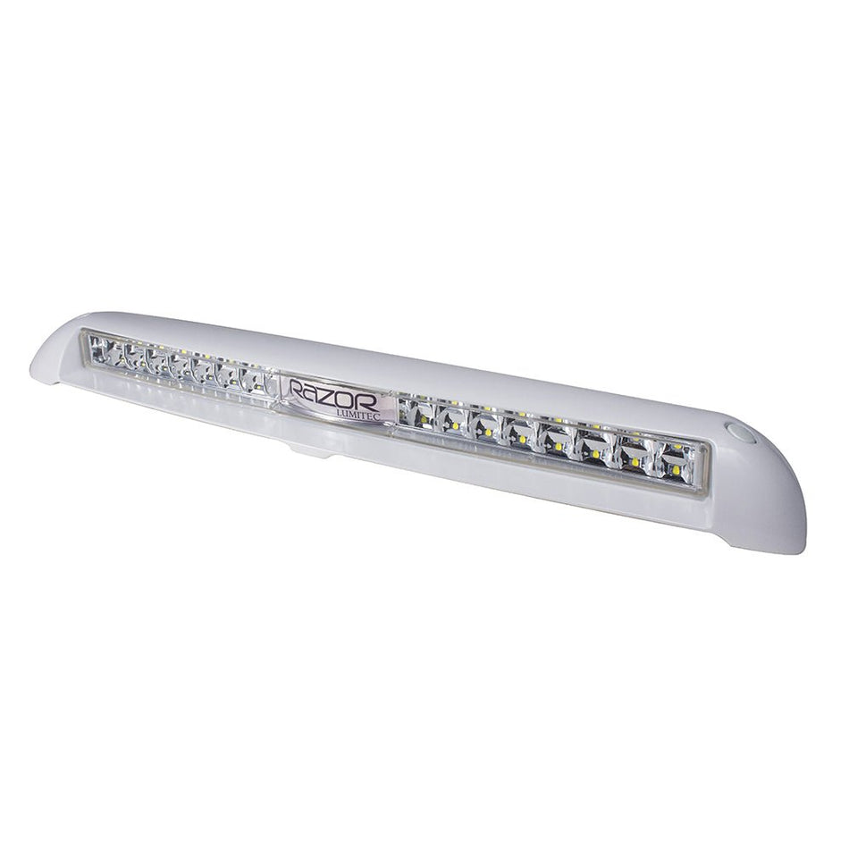 Lumitec Razor 18" Light Bar - Flood - White - Get Tight Gear