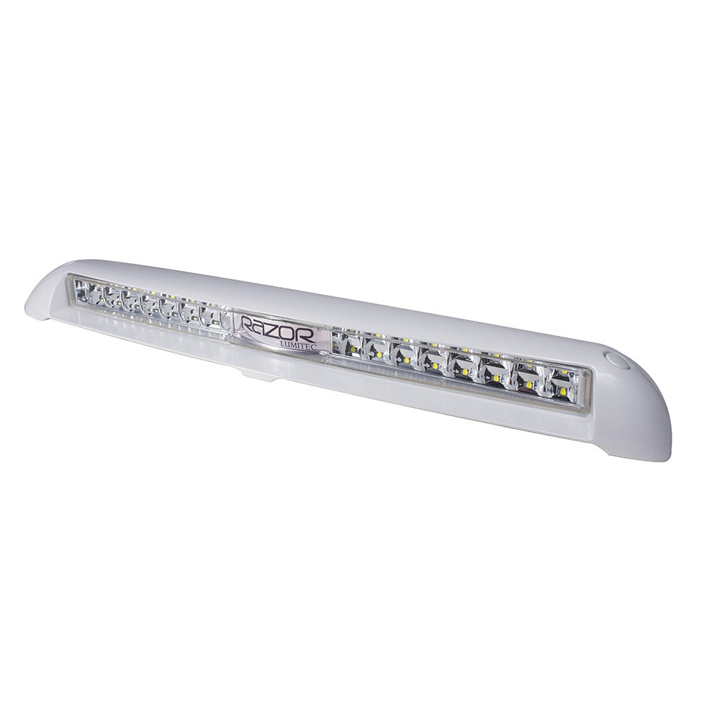 Lumitec Razor 18" Light Bar - Flood - White - Get Tight Gear