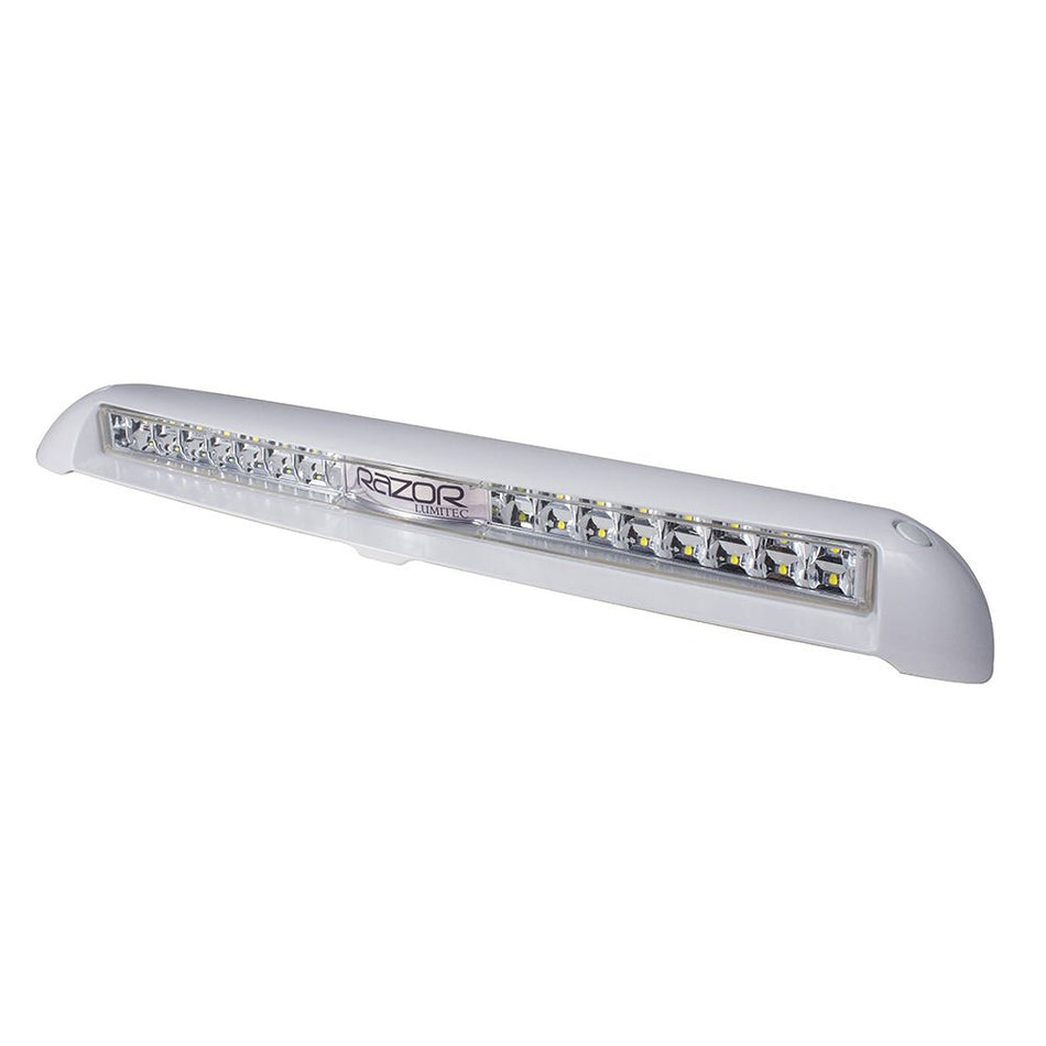 Lumitec Razor 18" Light Bar - Flood - White - Get Tight Gear
