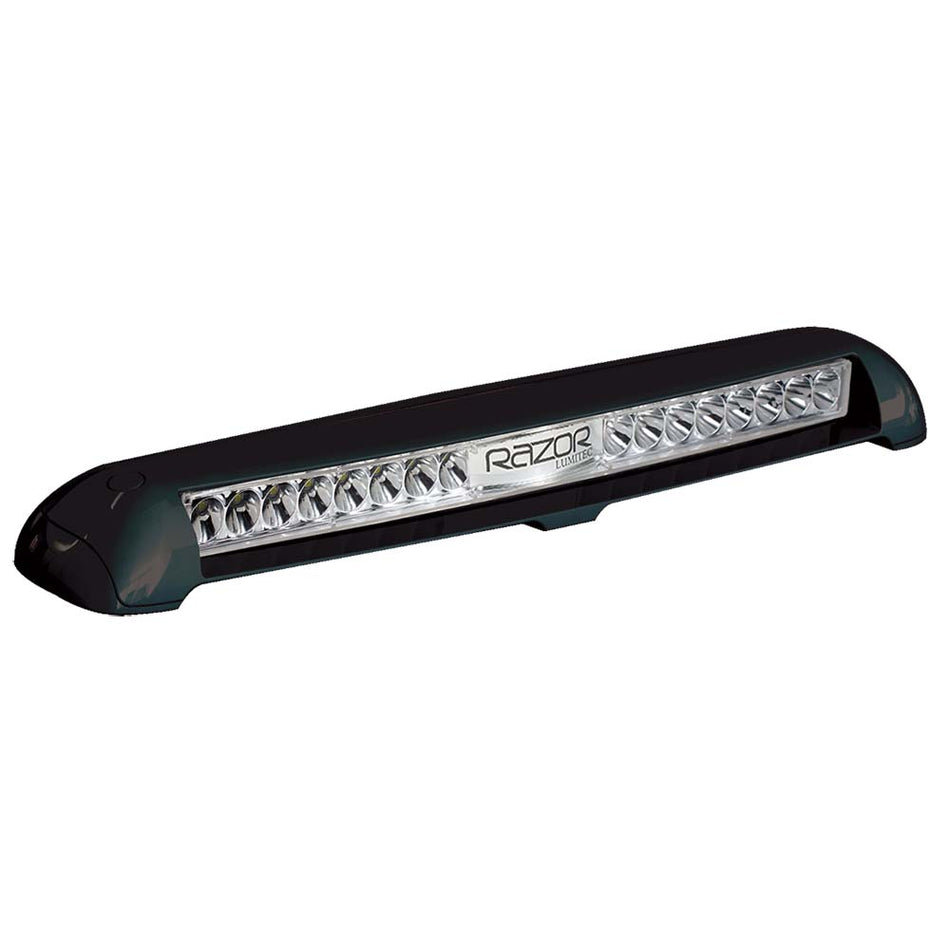 Lumitec Razor Light Bar - Flood - Black Housing - Flush Mount - Get Tight Gear