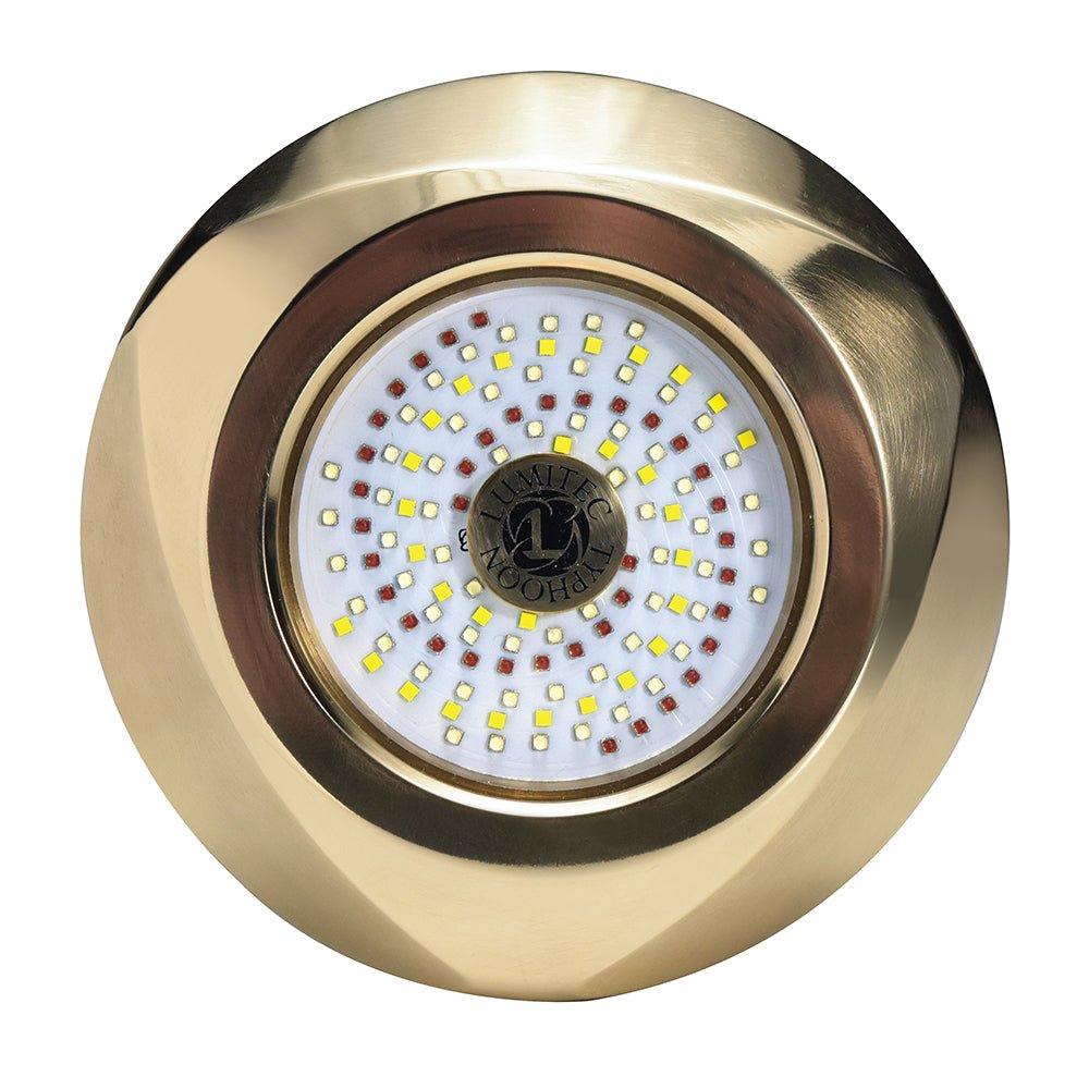 Lumitec SeaBlaze Typhoon Underwater Bronze Thru - Hull LED Light - RGBW Spectrum - Get Tight Gear