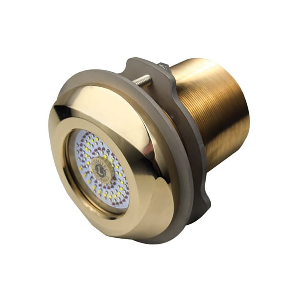 Lumitec SeaBlaze Typhoon Underwater Bronze Thru - Hull LED Light - White/Blue - Get Tight Gear