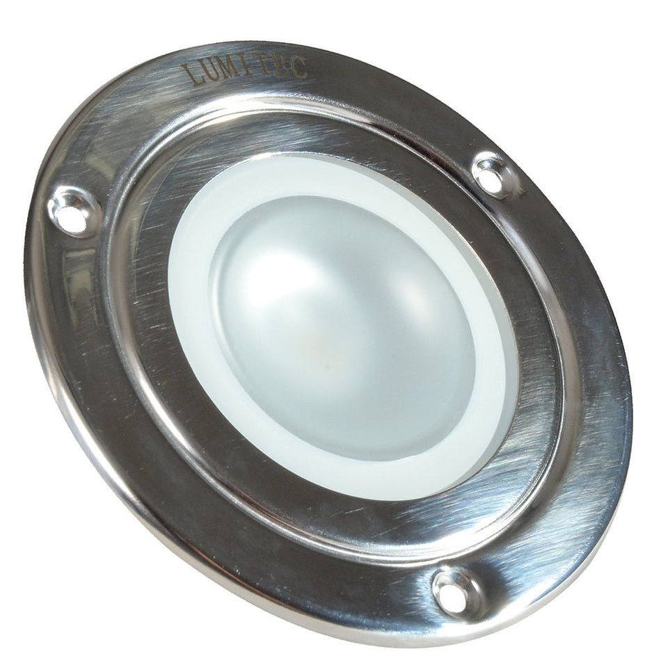 Lumitec Shadow - Flush Mount Down Light - Polished SS Finish - White Non - Dimming - Get Tight Gear