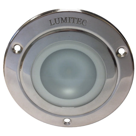 Lumitec Shadow - Flush Mount Down Light - Polished SS Finish - White Non - Dimming - Get Tight Gear