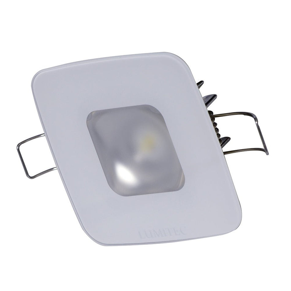 Lumitec Square Mirage Down Light - Spectrum RGBW Dimming - Glass Housing - No Bezel - Get Tight Gear