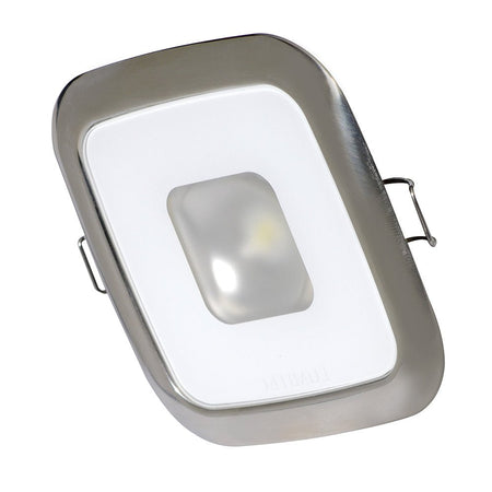 Lumitec Square Mirage Down Light - Spectrum RGBW Dimming - Polished Bezel - Get Tight Gear