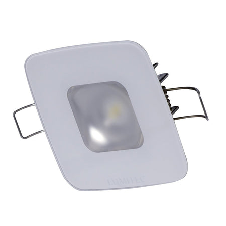 Lumitec Square Mirage Down Light - White Dimming, Red/Blue Non - Dimming - Glass Housing - No Bezel - Get Tight Gear