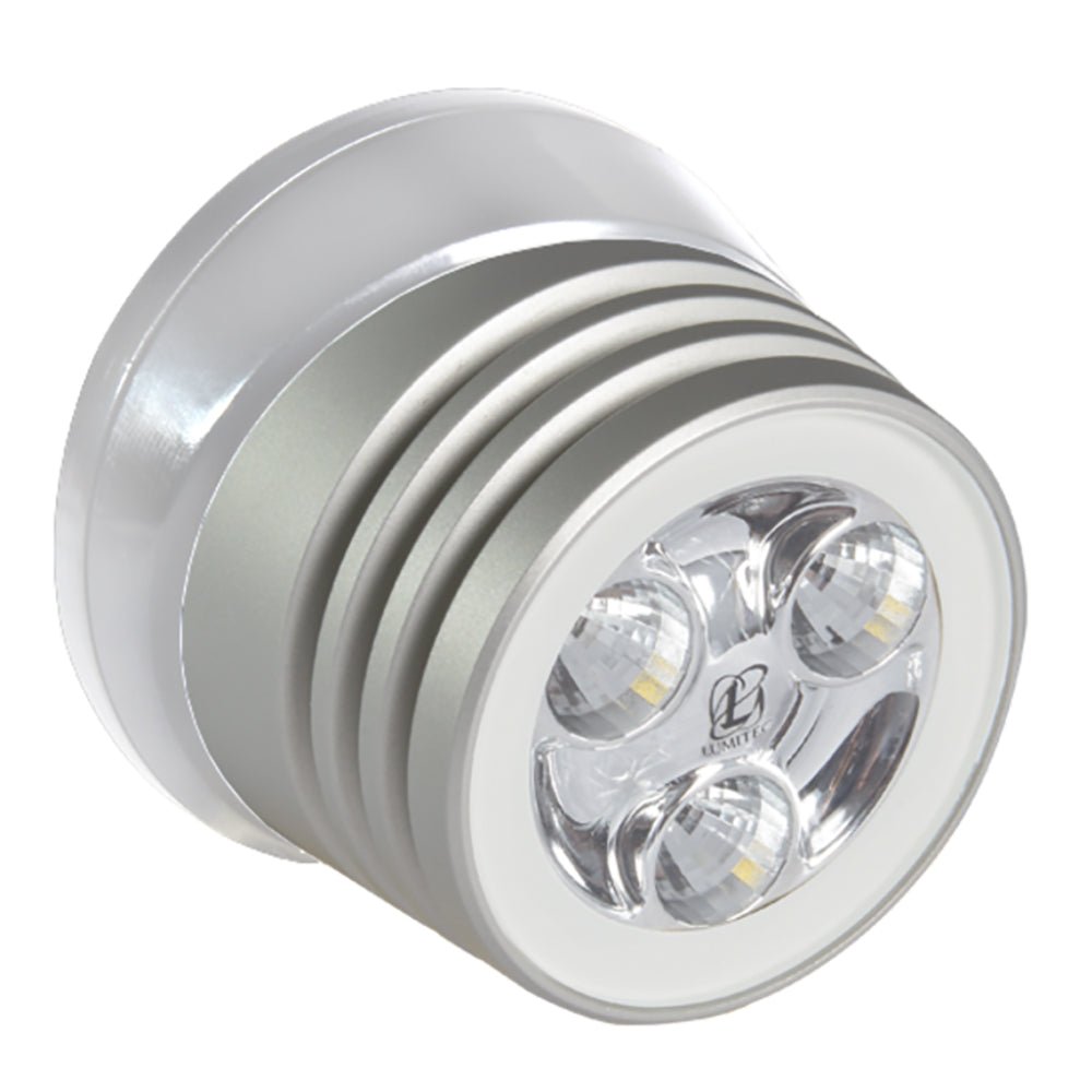 Lumitec Zephyr LED Spreader/Deck Light - Brushed White Base - White Non - Dimming - Get Tight Gear