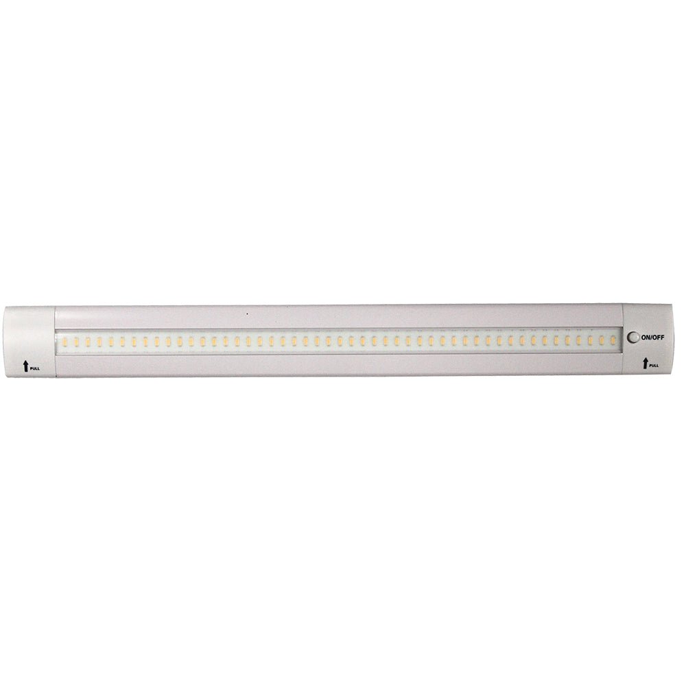 Lunasea 12" Adjustable Angle LED Light Bar - w/Push Button Switch - 12VDC - Warm White - Get Tight Gear