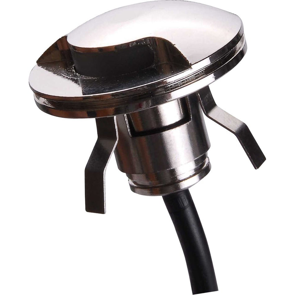 Lunasea 316 Polished Stainless Steel LED Waterproof Courtesy Light - Warm White - 12VDC Only - Get Tight Gear