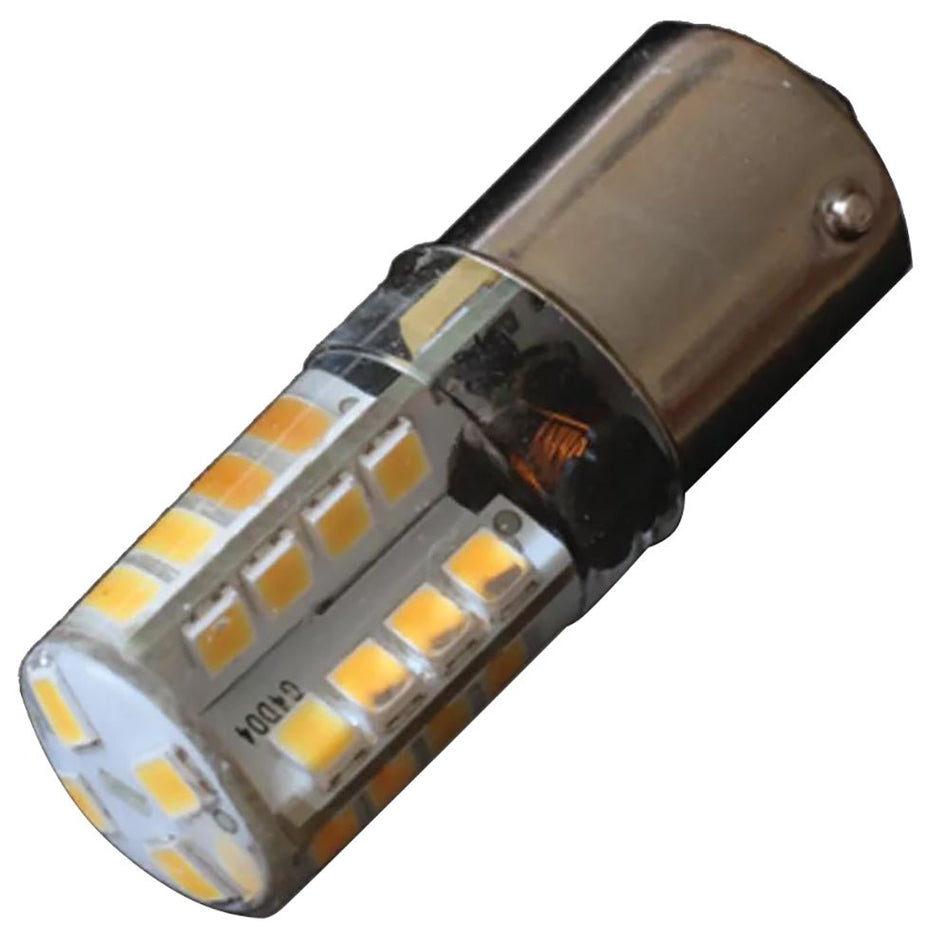 Lunasea BA15S Silicone Encapsulated LED Light Bulb - 10 - 30VDC - 190 Lumen - Warm White - Get Tight Gear
