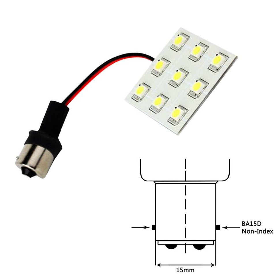 Lunasea Bayonet 9 LED Bulb BA15D - 12VAC or 10 - 30VDC/2W/149 Lumens - Warm White - Get Tight Gear