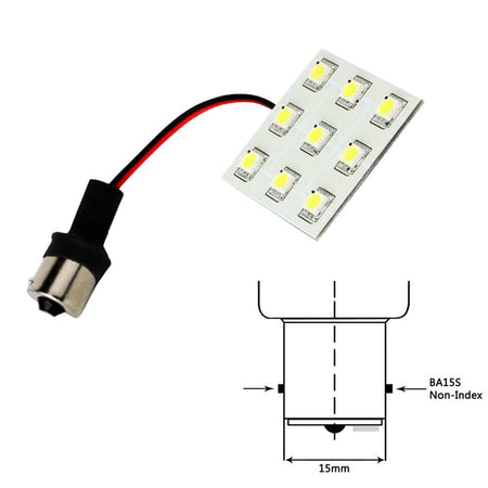 Lunasea Bayonet 9 LED Bulb BA15S - 12VAC or 10 - 30VDC/2W/149 Lumens - Warm White - Get Tight Gear