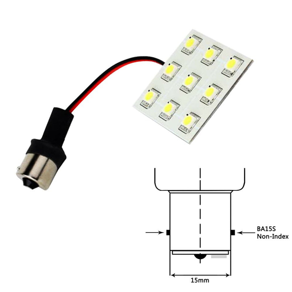 Lunasea Bayonet 9 LED Bulb BA15S - 12VAC or 10 - 30VDC/2W/149 Lumens - Warm White - Get Tight Gear