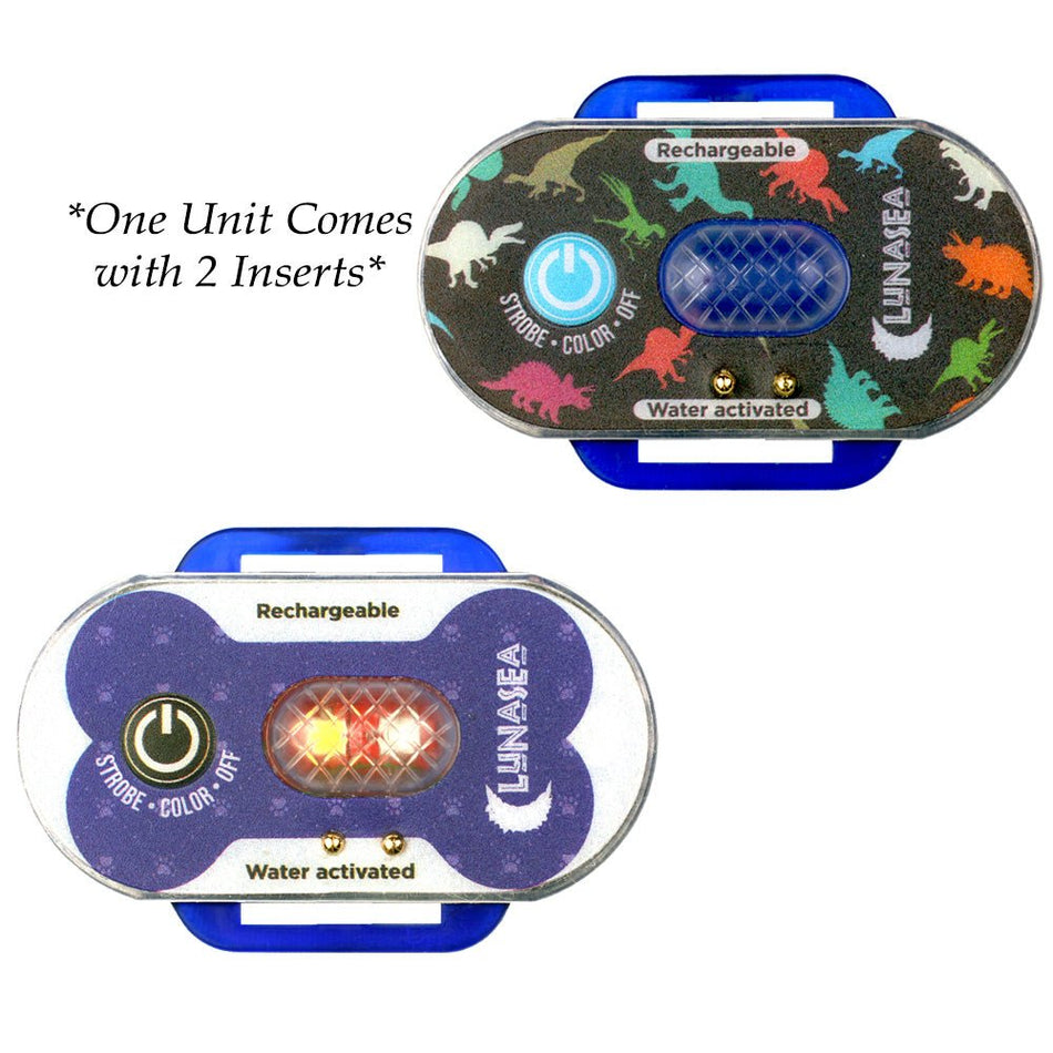 Lunasea Child/Pet Safety Water Activated Strobe Light - Blue Case, Blue Attention Light - Get Tight Gear