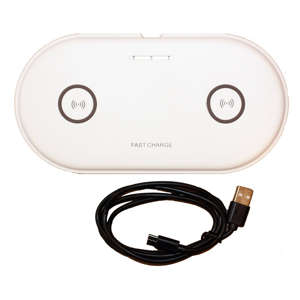 Lunasea Dual Qi Charge Pad - USB Powered (Power Supply Not Included) - Get Tight Gear